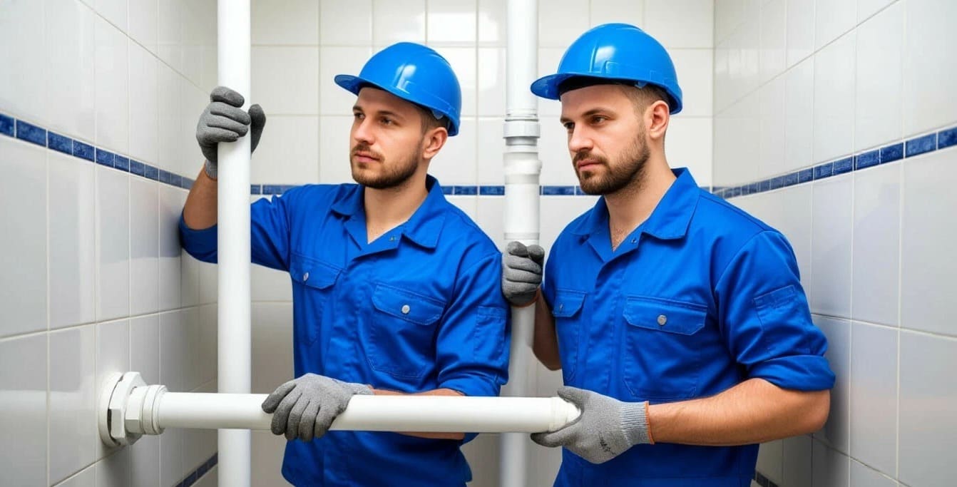 Замена труб в ванной и в туалете в Минске