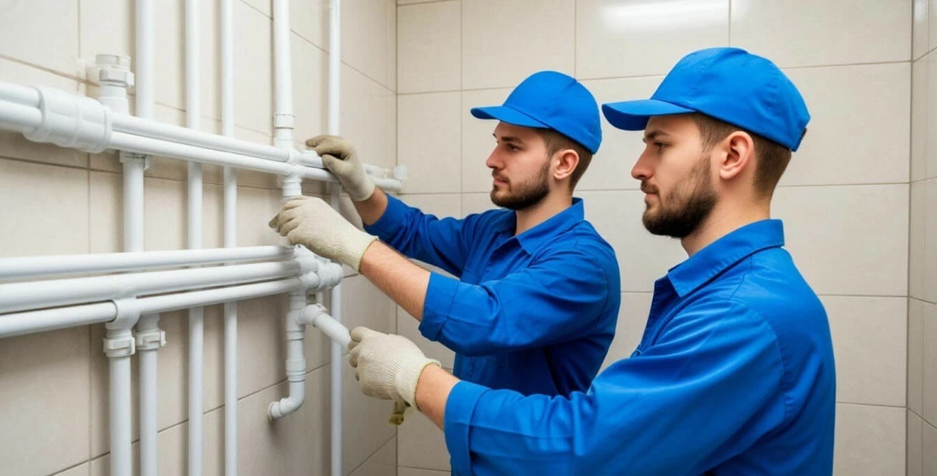 Замена труб в ванной и в туалете в Минске