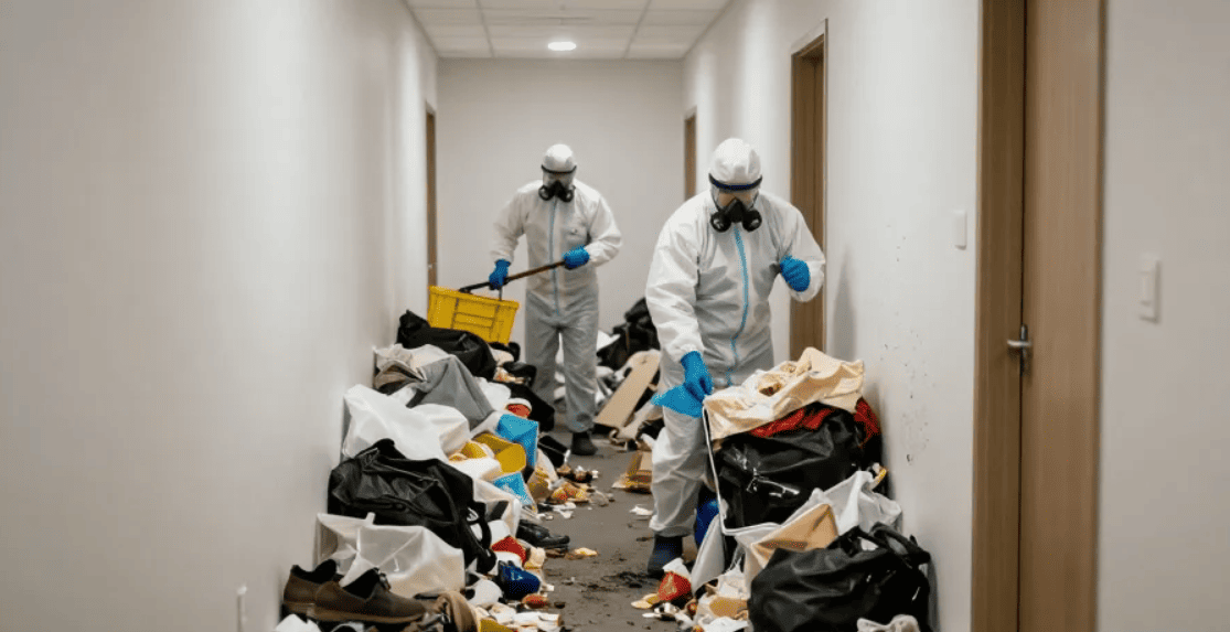 Демонтаж мусорных гор в квартире Минск